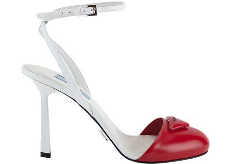 prada heels white|white Prada kitten heels.